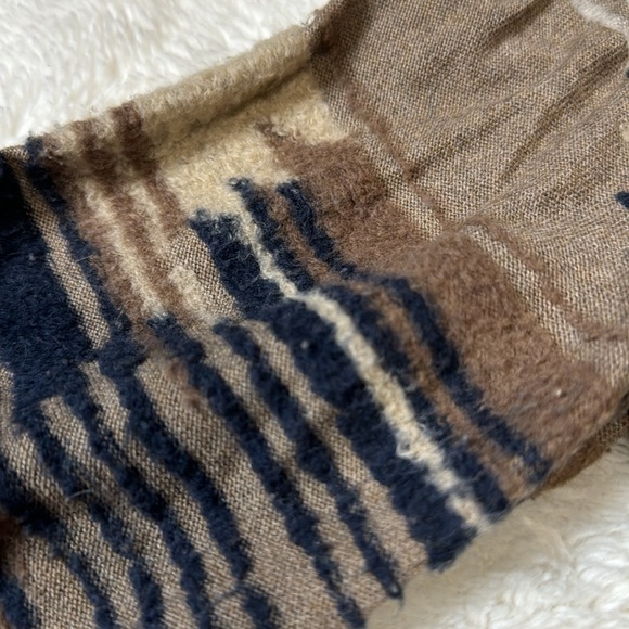 Lucky Brand Navy Blue, Tan, Cream Cardigan‎ - Picture 4 of 7